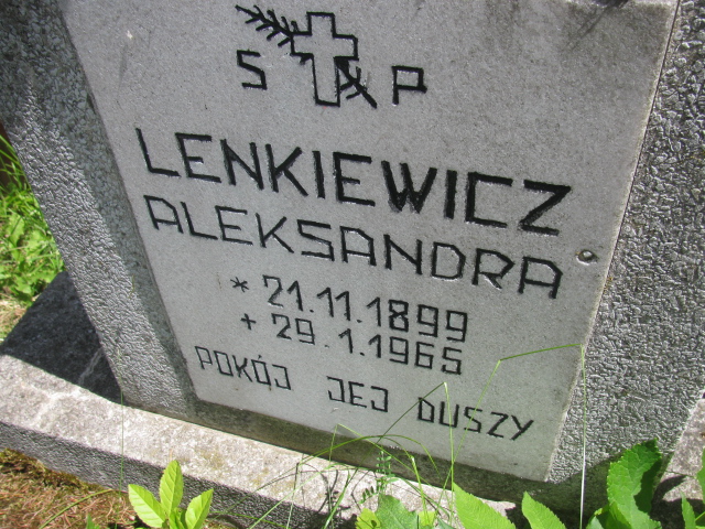 Aleksandra Lenkiewicz 1899 Kudowa Zdrój - Grobonet - Wyszukiwarka osób pochowanych