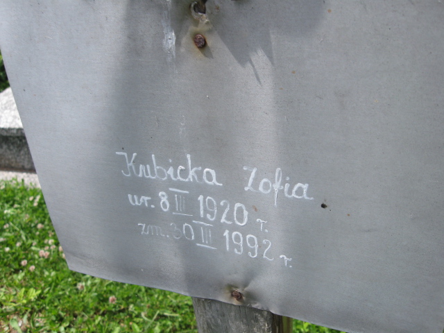 Zofia Kubicka 1920 Kudowa Zdrój - Grobonet - Wyszukiwarka osób pochowanych