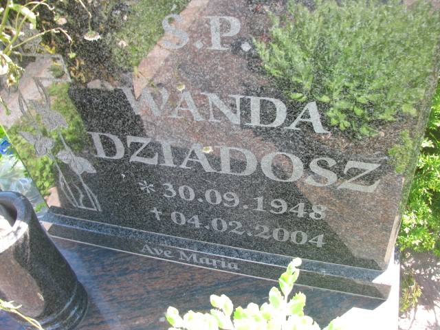 Grób Wanda Dziadosz