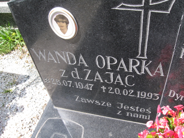 Wanda Zając Oparka 1947 Kudowa Zdrój - Grobonet - Wyszukiwarka osób pochowanych