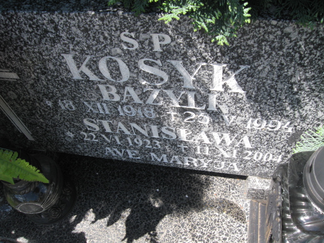 Bazyli Kosyk 1918 Kudowa Zdrój - Grobonet - Wyszukiwarka osób pochowanych