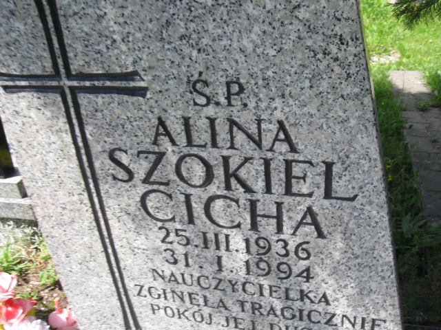 Alina Szokiel Cicha 1936 Kudowa Zdrój - Grobonet - Wyszukiwarka osób pochowanych