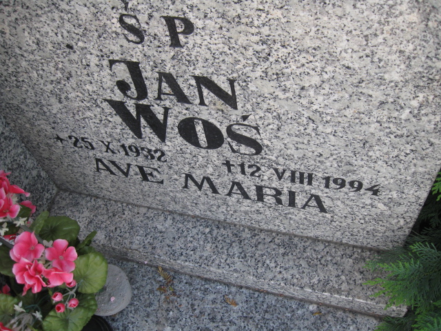 Jan Bogdan Woś 1932 Kudowa Zdrój - Grobonet - Wyszukiwarka osób pochowanych