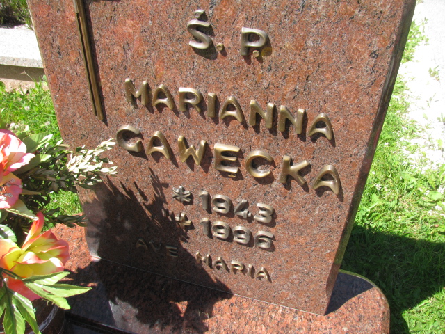 Marianna Gawęcka 1943 Kudowa Zdrój - Grobonet - Wyszukiwarka osób pochowanych