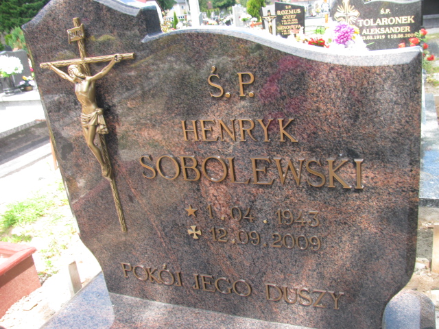 Henryk Sobolewski 1943 Kudowa Zdrój - Grobonet - Wyszukiwarka osób pochowanych